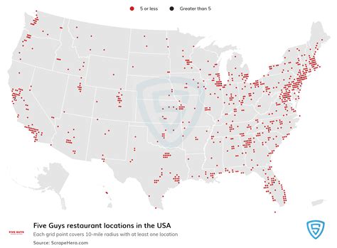 five guys store locations.